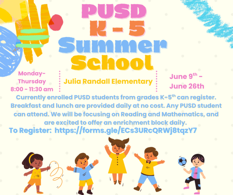 PUSD K-5 Summer School